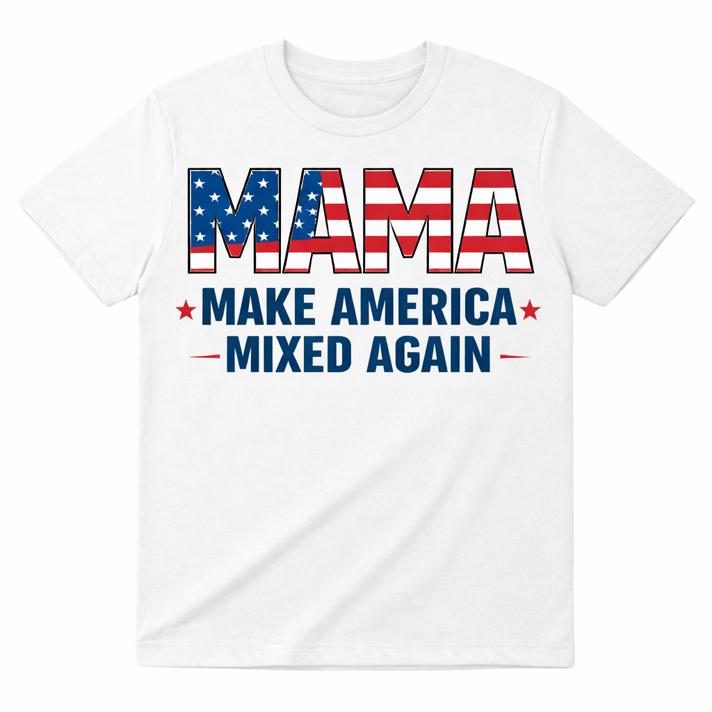 American Flag MAMA Tee